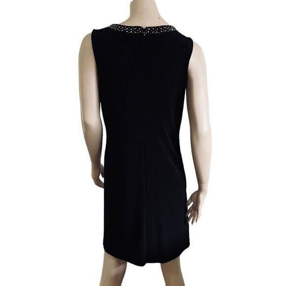 Calvin Klein Faux Wrap Studded Sleeveless Dress Sz 12​​​​​​​​ - Picture 4 of 12